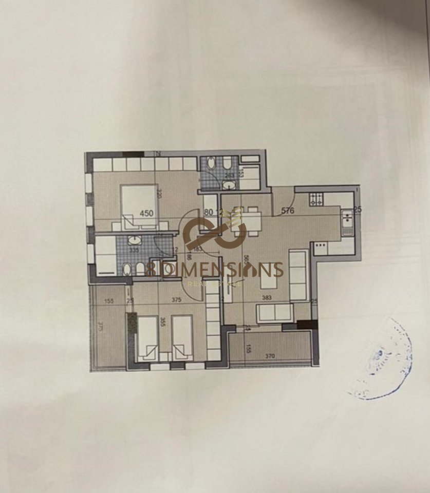 Appartamento 2+1 +2 bagni +2 balconi in vendita a Univers City, Vicino a QTU - Tirana (ID D8142A-63)