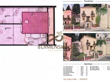 Shitet Vile 3 Kateshe + 1 kat nentoke ne Malin e Thate- Korce (D819A-11)