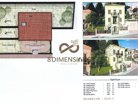 Shitet Vile 3 Kateshe + 1 kat nentoke ne Malin e Thate- Korce  (D819A-12)