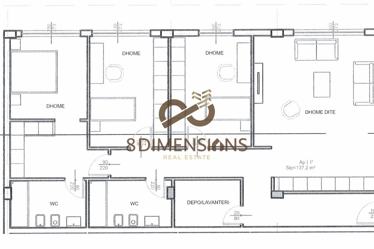SHITET APARTAMENT 3+1 ME CMIM SUPER OKAZION NE FARKE (D8143A-16)