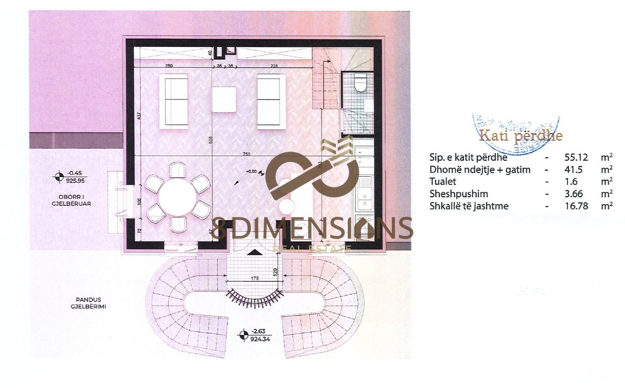 Shitet Vile 3 Kateshe + 1 kat nentoke ne Malin e Thate- Korce (D819A-11)