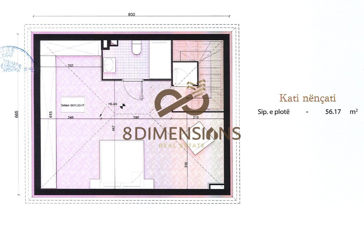 Shitet Vile 3 Kateshe + 1 kat nentoke ne Malin e Thate- Korce (D819A-11)