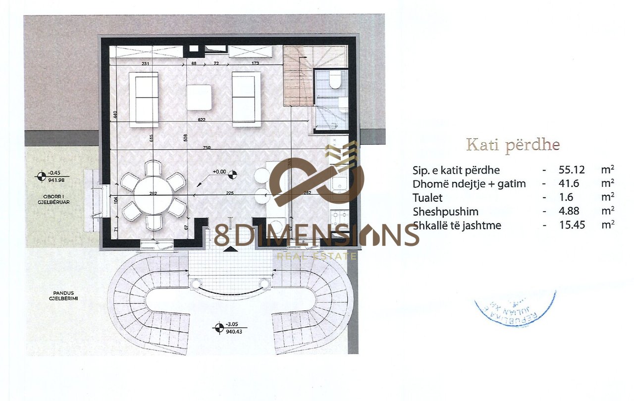 Shitet Vile 3 Kateshe + 1 kat nentoke ne Malin e Thate- Korce  (D819A-12)