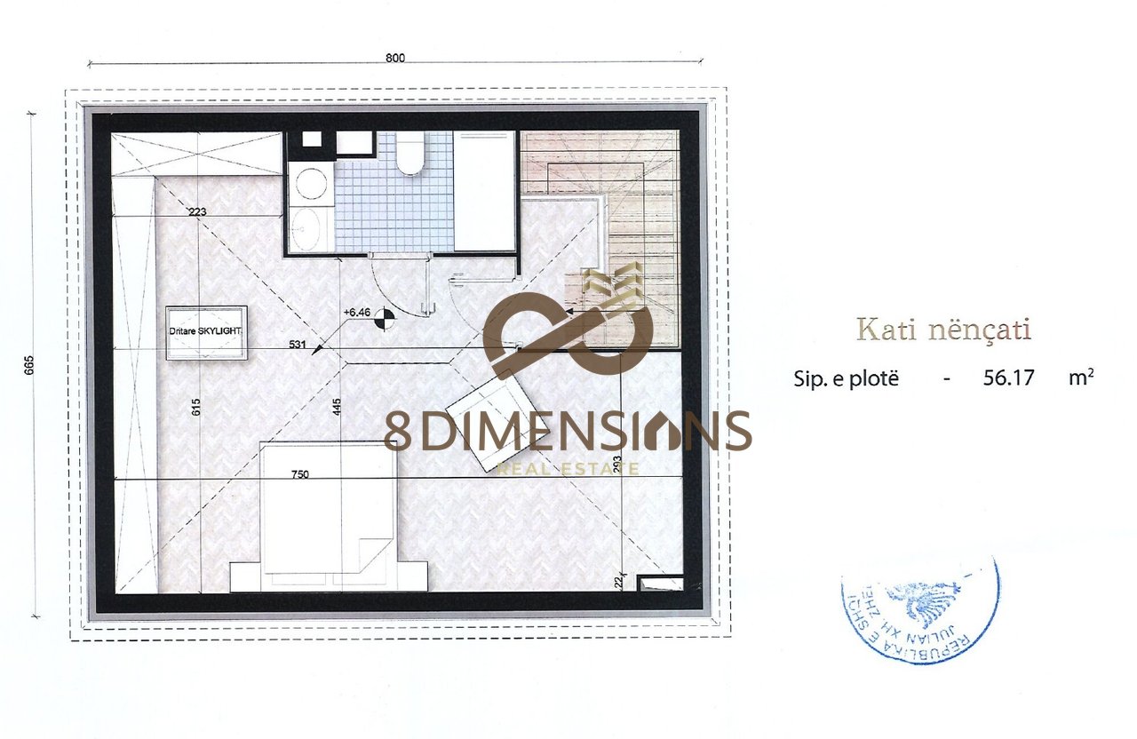 Shitet Vile 3 Kateshe + 1 kat nentoke ne Malin e Thate- Korce  (D819A-12)