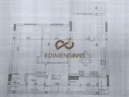 APARTAMENT 2+1 ME CMIM SUPER OKAZION NE KAMEZ PRANE BASHKISE (D8142A-69)