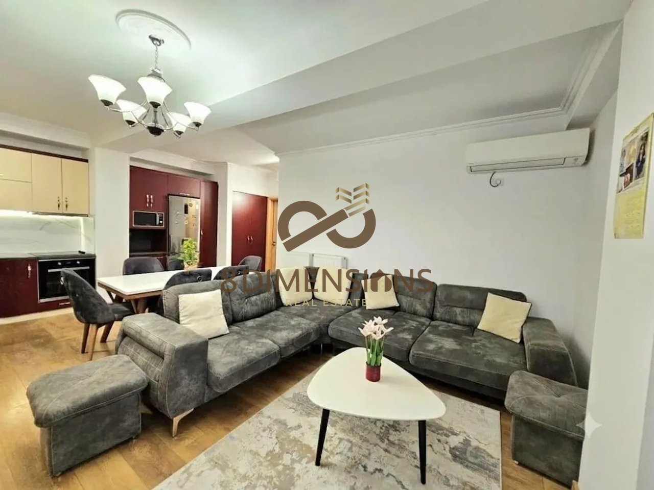 Appartamento 2+1 +Balcone +Posto Auto in affitto vicino al Giardino Botanico - Tirana (ID D8242A-249)