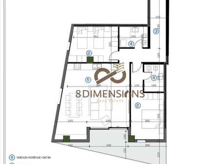 Shitet Apartament 2+1 ne Kashar prane Casa Italias ( D8142A-16 )