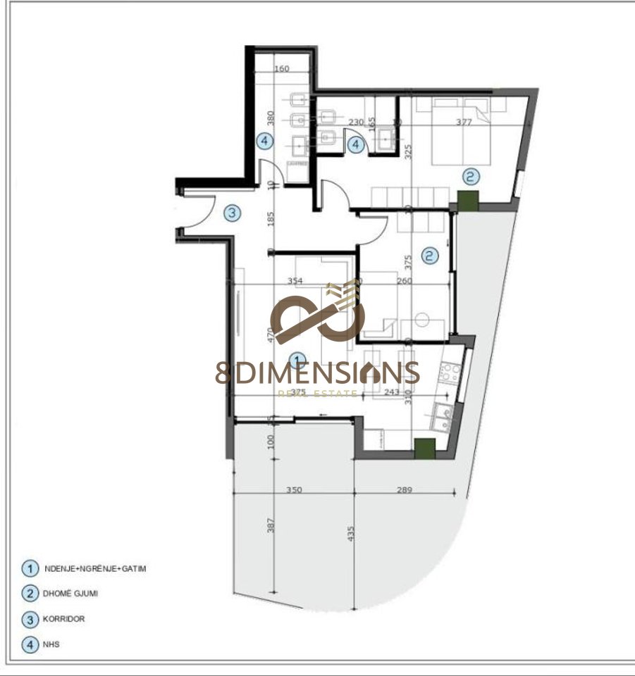 Apartment 2+1 for Sale in Kashar near Casa Italia (D8142A-18)