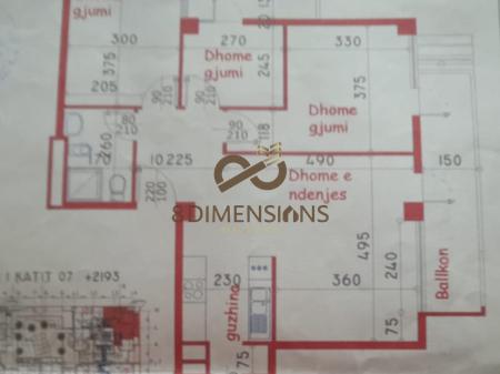 Shitet Apartament 3+1+2 ne Rruge te Kavajes, prane Condor Center (D8143A-35)