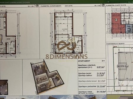 Appartamento 2+1 con Balcone in vendita vicino al Lago di Paskuqan - Tirana