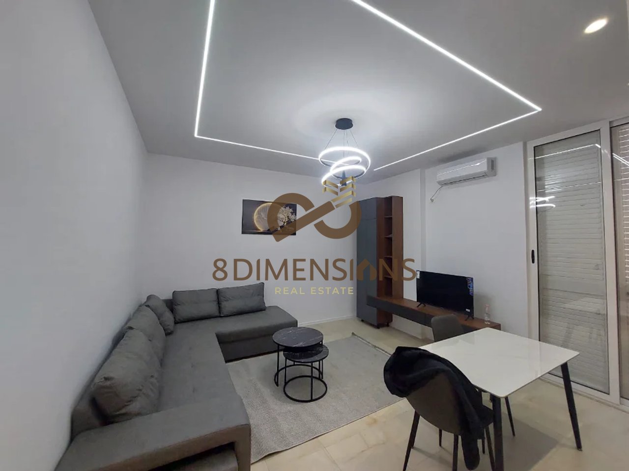 Shitet Apartament 1+1 tek Kodra e Diellit prane Fondacionit Eleonora me siperfaqe ndertimi 50m2 (D8141A-92)