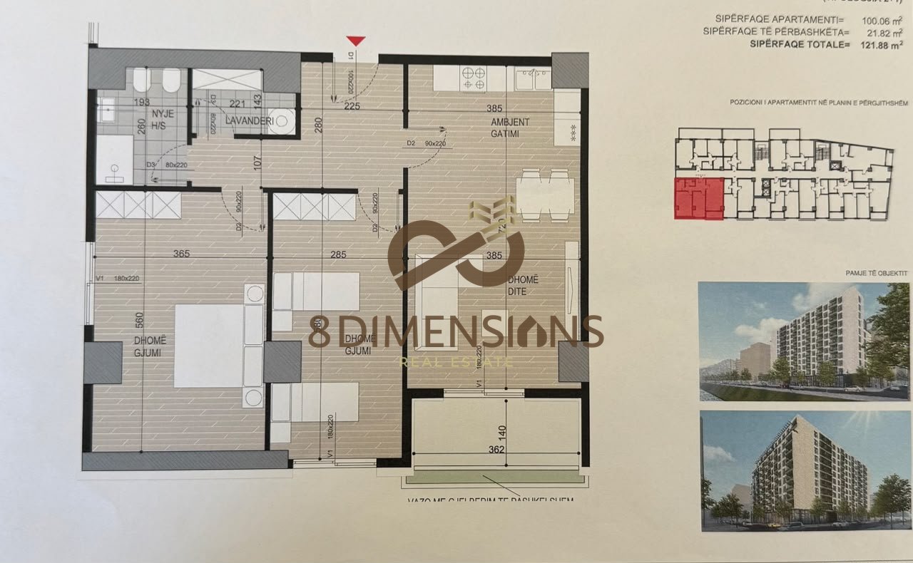 2+1 Apartment with Laundry for Sale - Aviation Field