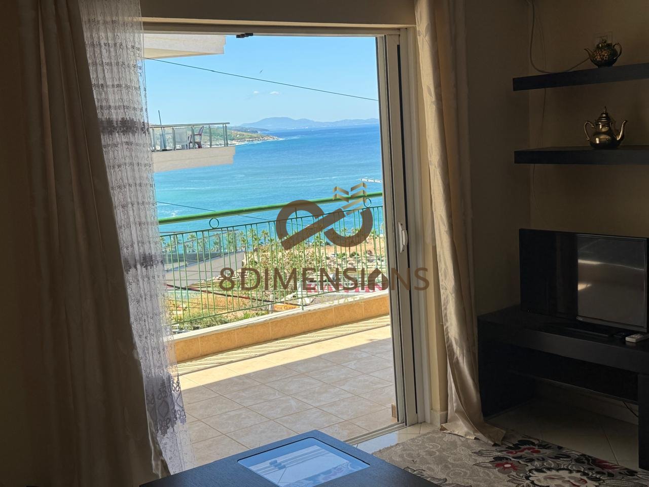 EKSKLUZIVE!!!OKAZION!! Shitet Apartament 2+1 ne Sarande, prane me Santa Quaranta me pamje nga deti (D8142A-112)