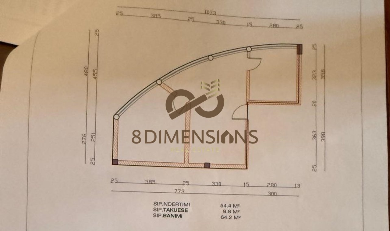 Apartament 1+1 ne shitje ne Fresk, prane shkolles "Klodian Tanushi" (D8141A-15)