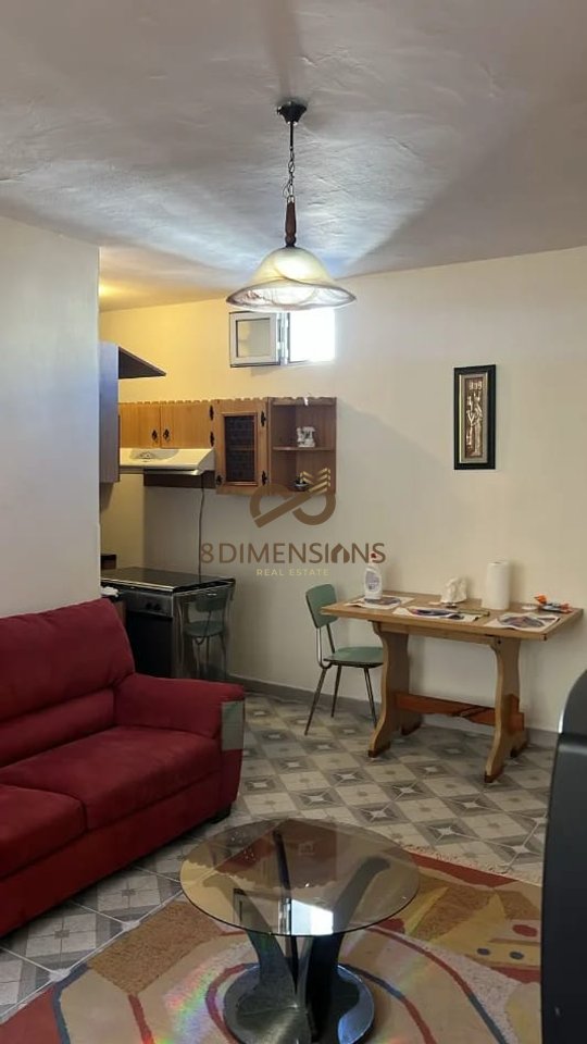 A 1+1 apartment is for rent at the intersection of Myslym Shyri Street and Nikolla Lena Street.