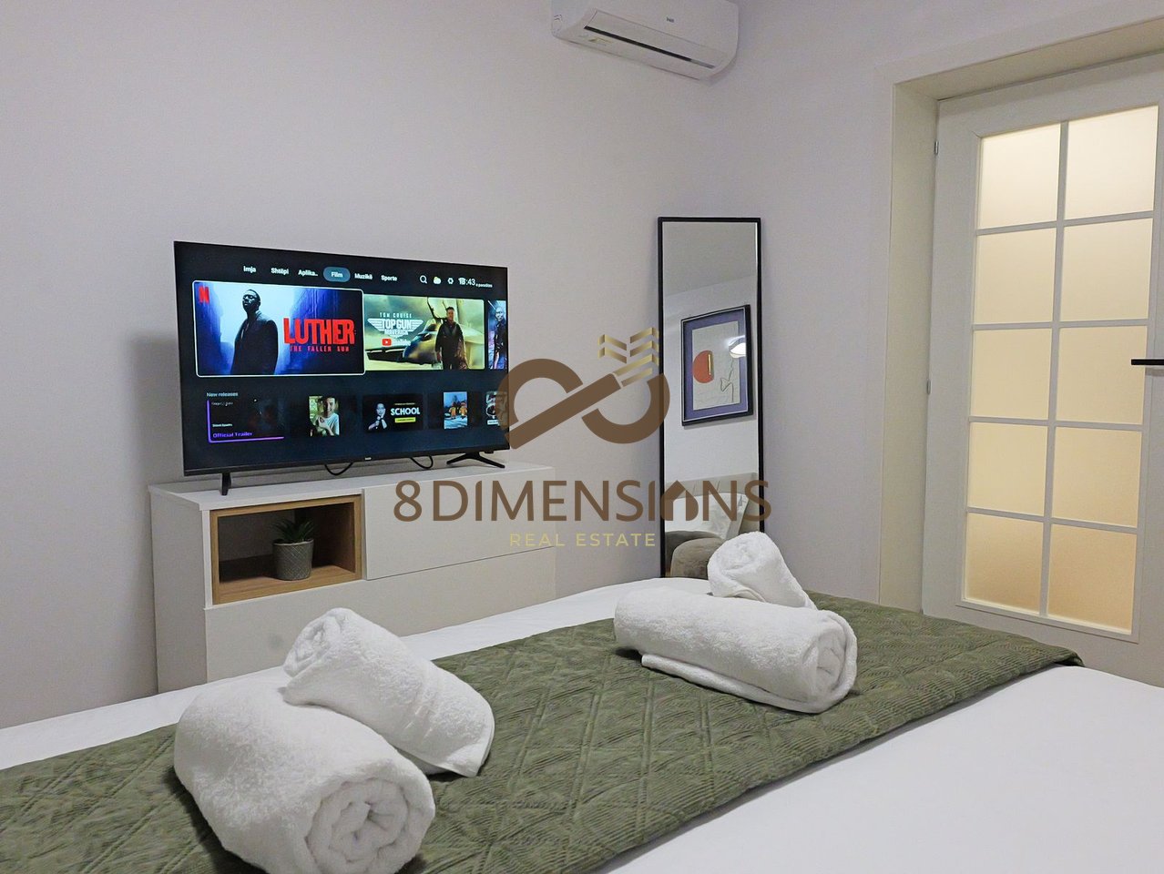 Appartamento moderno 1+1 in affitto vicino a via Elbasan