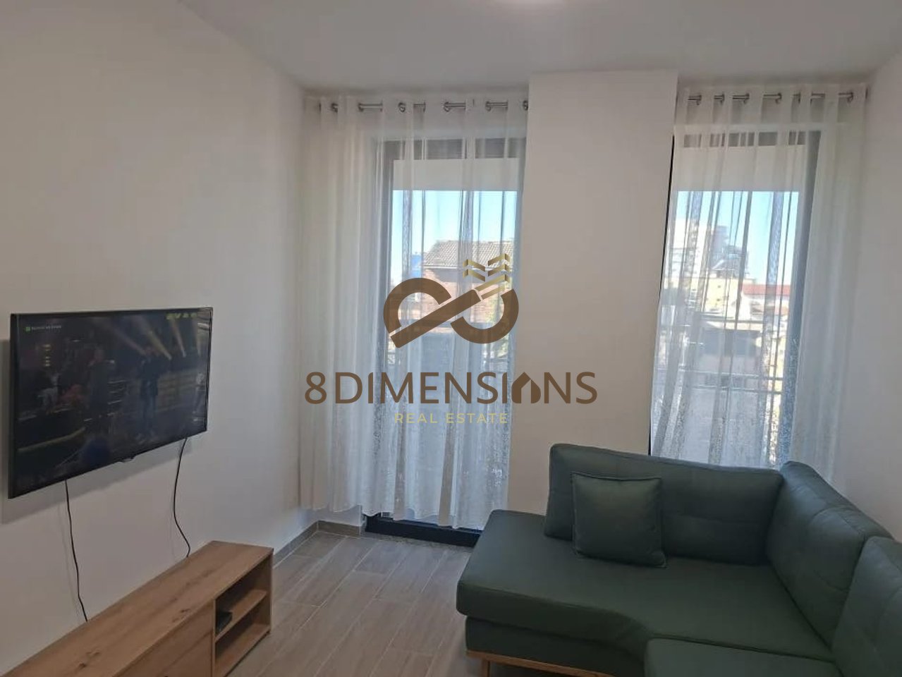 Jepet me qera apartament 1+1+ Ballkon te rruga Mine Peza-Golden Tower Rezidence