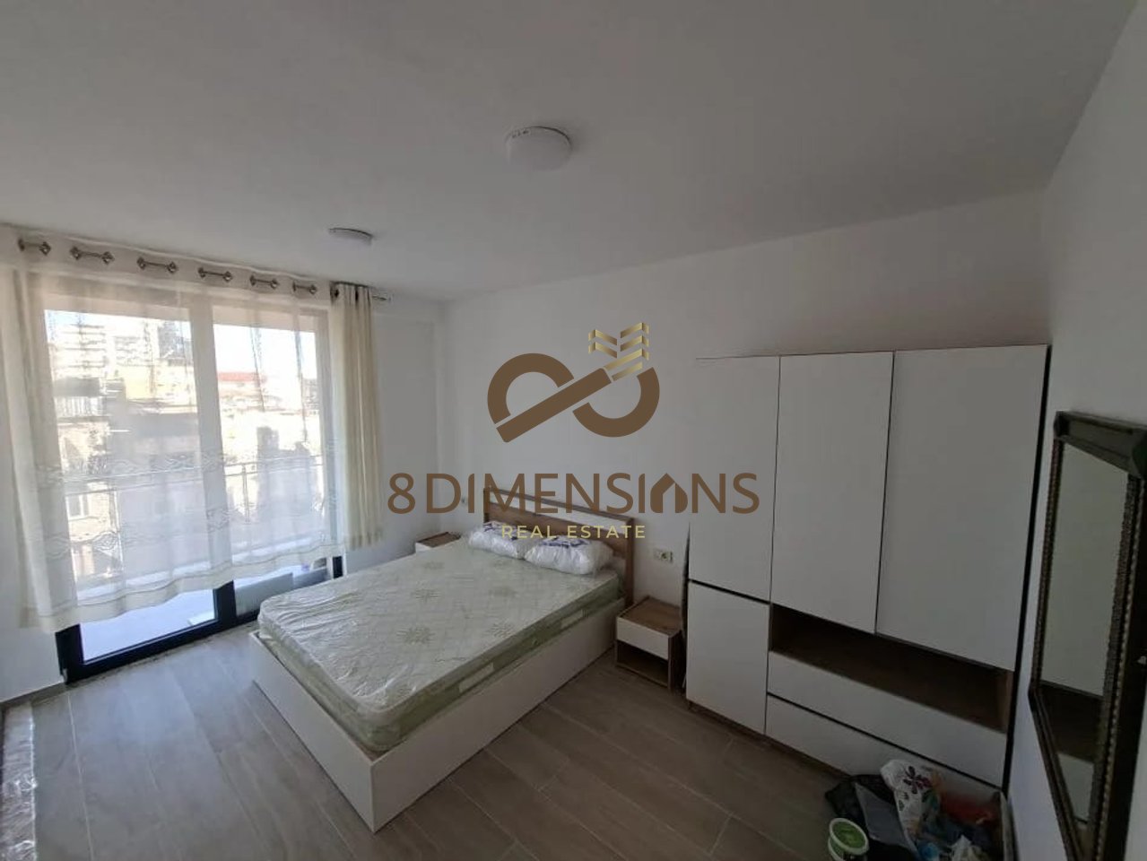 Jepet me qera apartament 1+1+ Ballkon te rruga Mine Peza-Golden Tower Rezidence