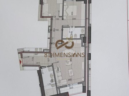 APARTAMENT 2+1+2 (tualete) per shitje ASTIR (D8142A-54)