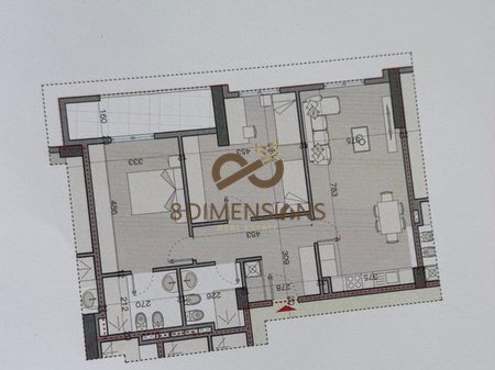 APARTMENT 2+1+2 (bathrooms) for sale ASTIR (D8142A-530)