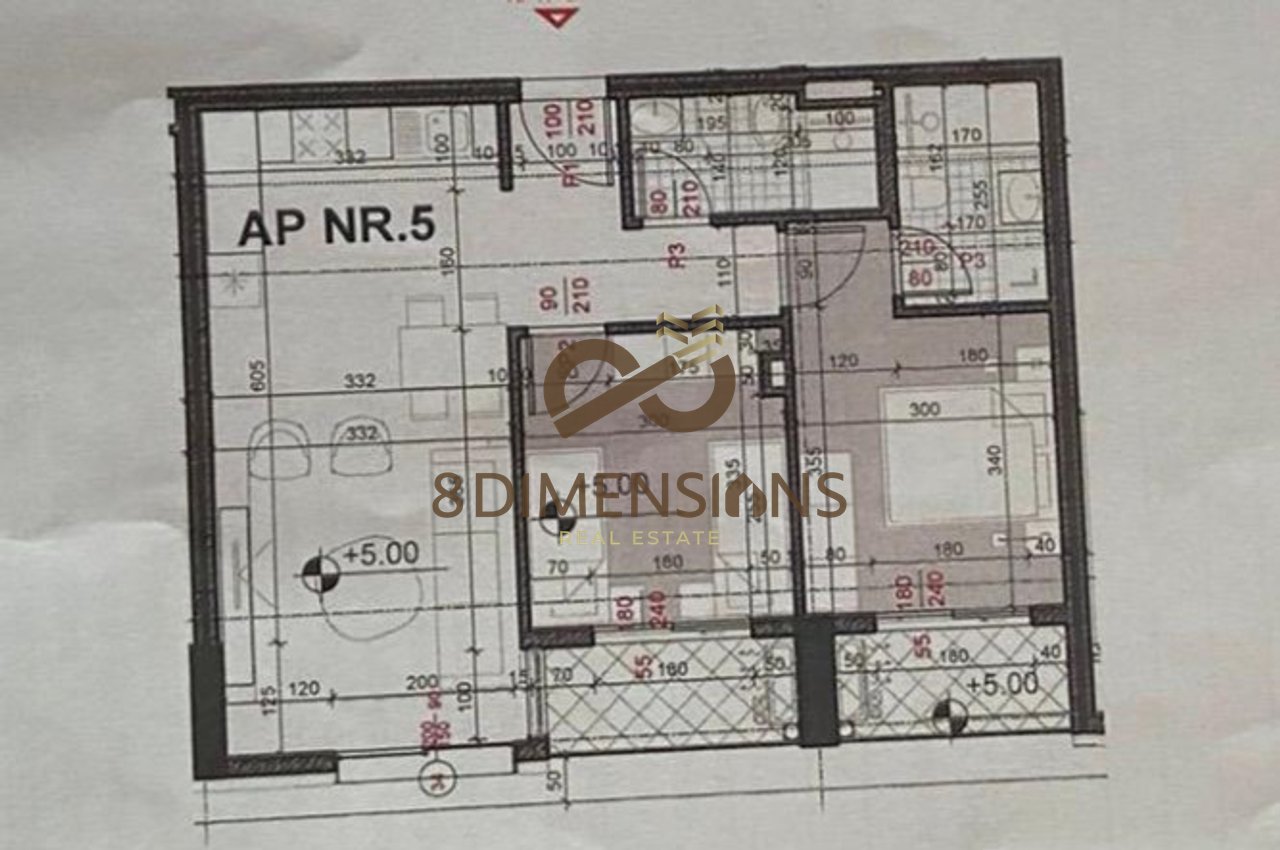 Appartamento 2+1 + Balcone in vendita in Via Kavaja, nella Nuova Residenza - Tirana (ID D8142A-56)