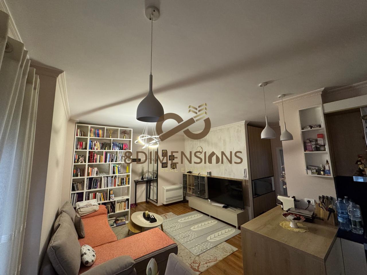 Apartament 1+1 +Post Parkimi (i perfshire) me qera prane Lake View - Liqeni Artificial i Tiranes