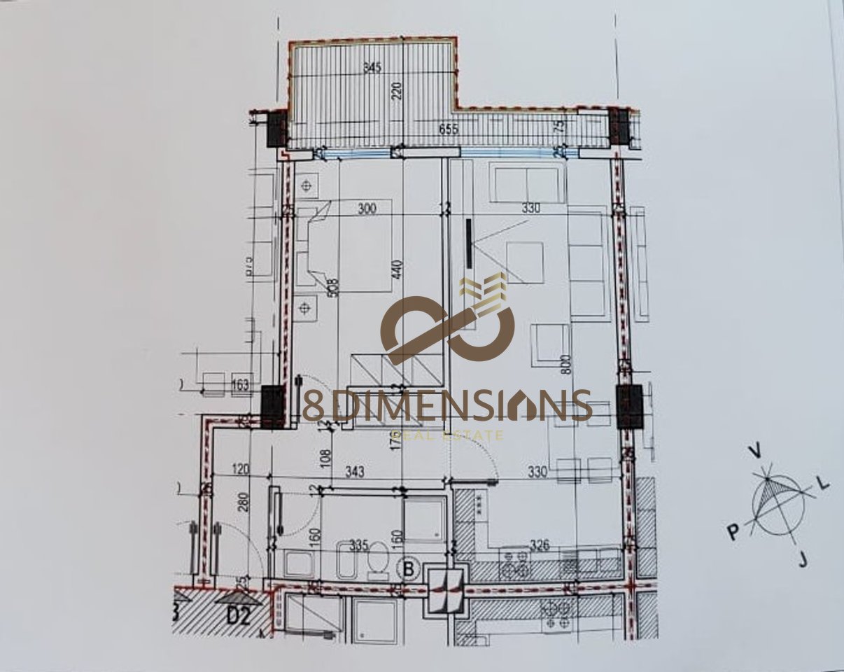 Apartment 1+1 for sale in the E-88 Complex in Lapraka