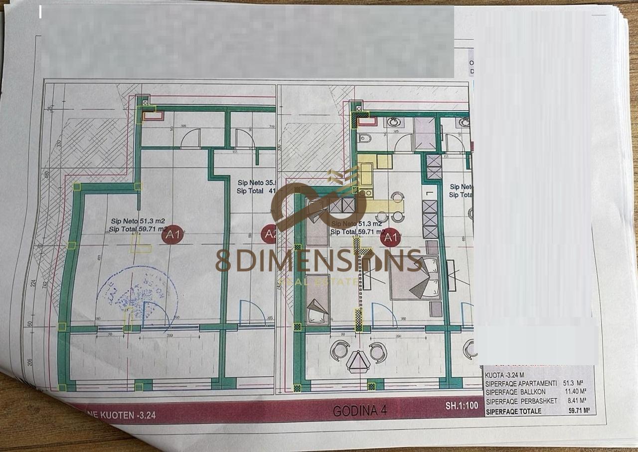 Appartamento 1+1 in vendita a Drimadhë – Investimento ideale vicino al mare (ID D8141A-66)