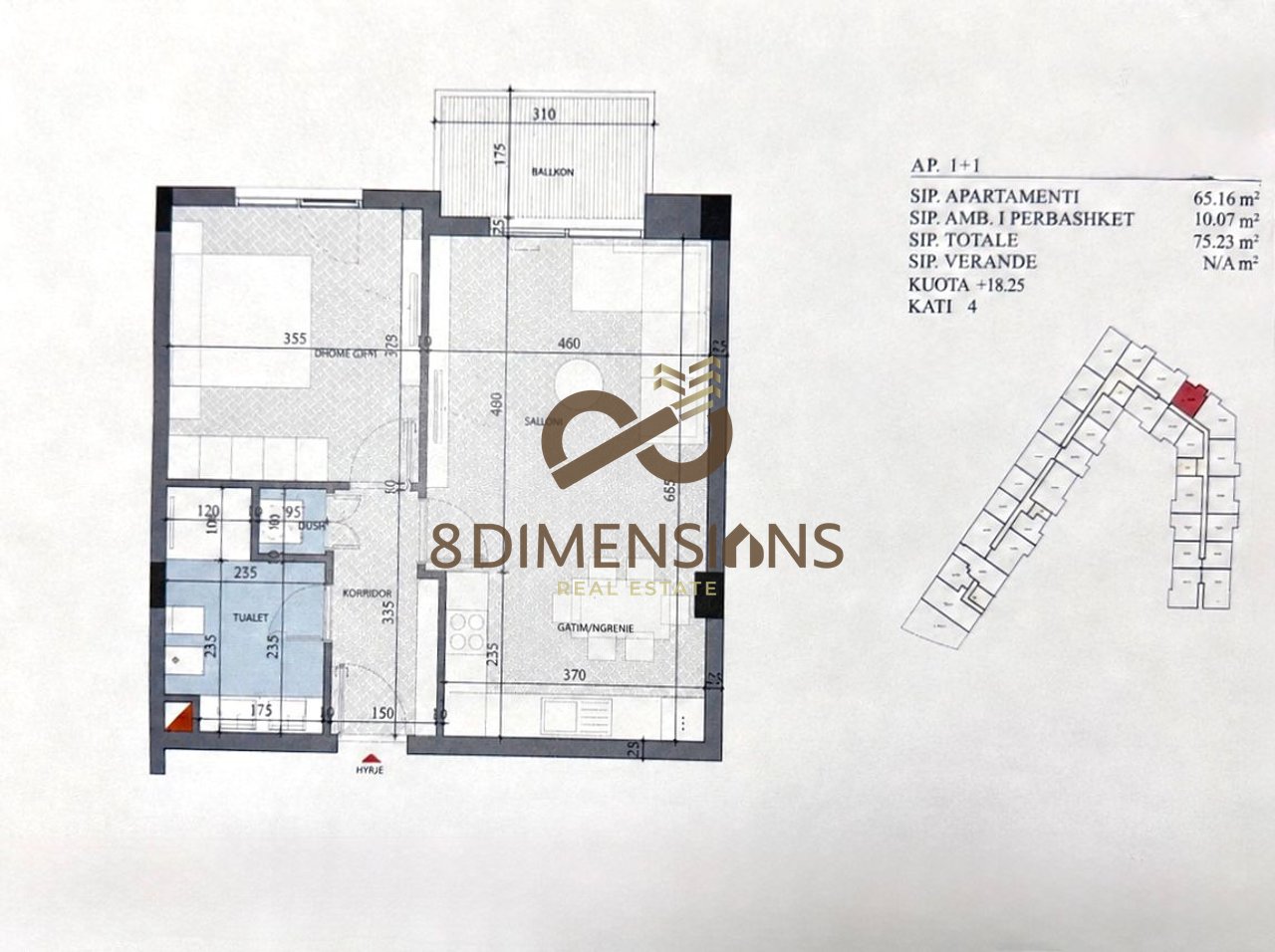 Apartment 1+1 for sale in one of the New Residences in Astir