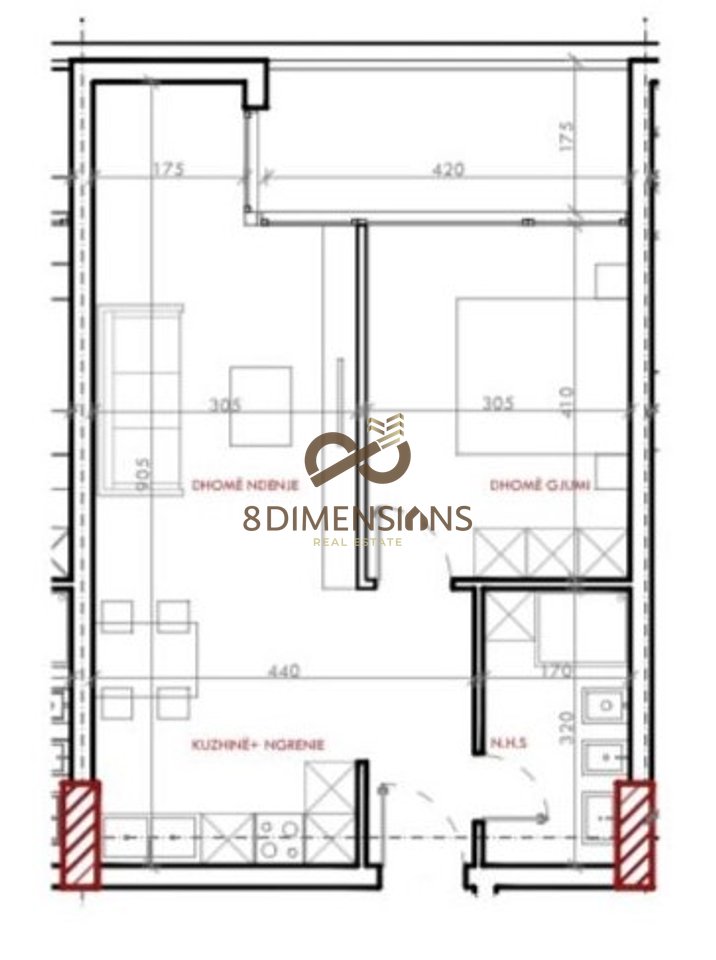 Apartament 1+1 +Ballkon ne shitje ne Astir - Tirane (ID D8141A-78)