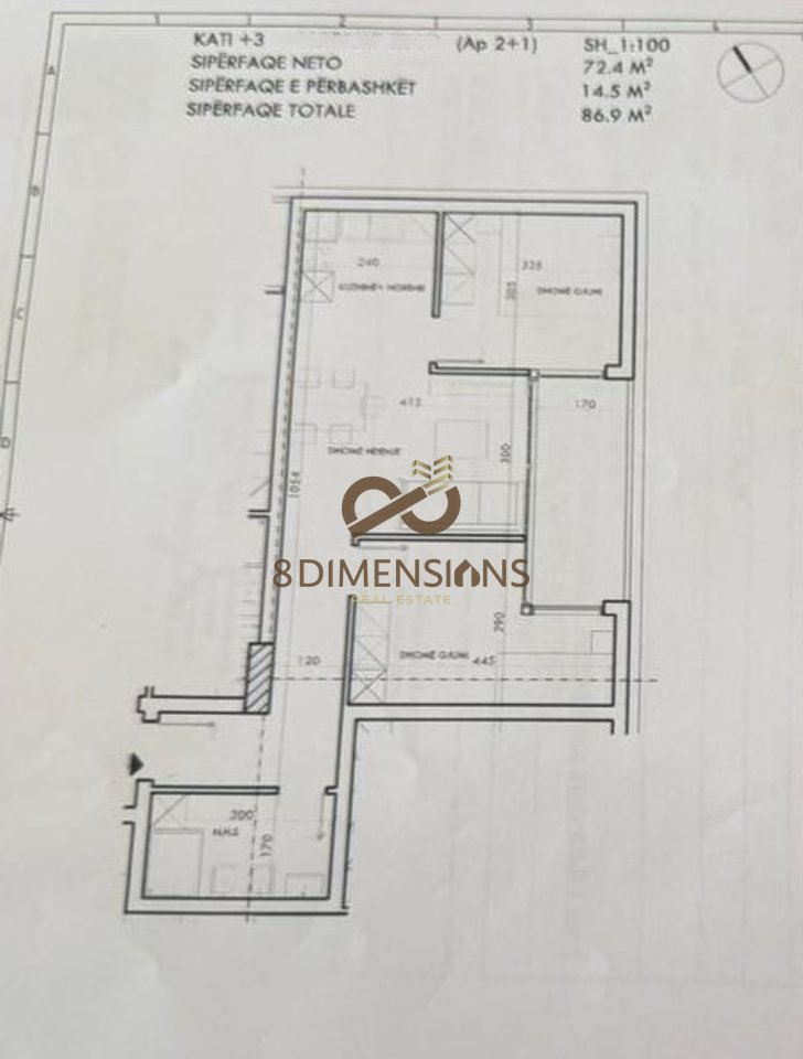 Okazzion!! Apartament 2+1 +Ballkon ne shitje ne Astir - Tirane (ID D8142A-88)