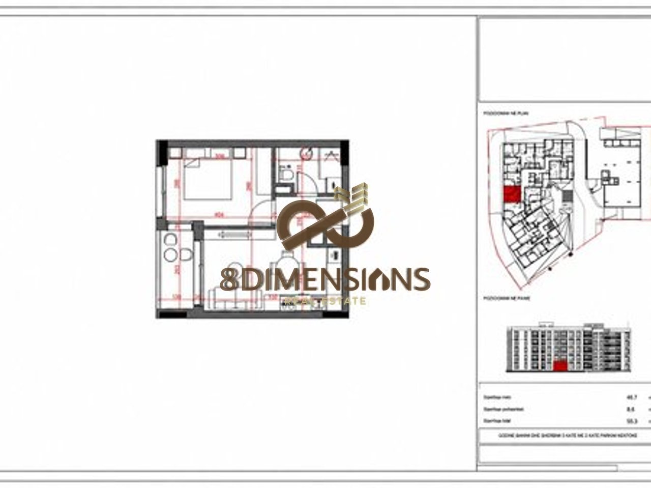 Tipologie di Appartamenti 1+1 in vendita in una delle Nuove Residenze a Paskuqan