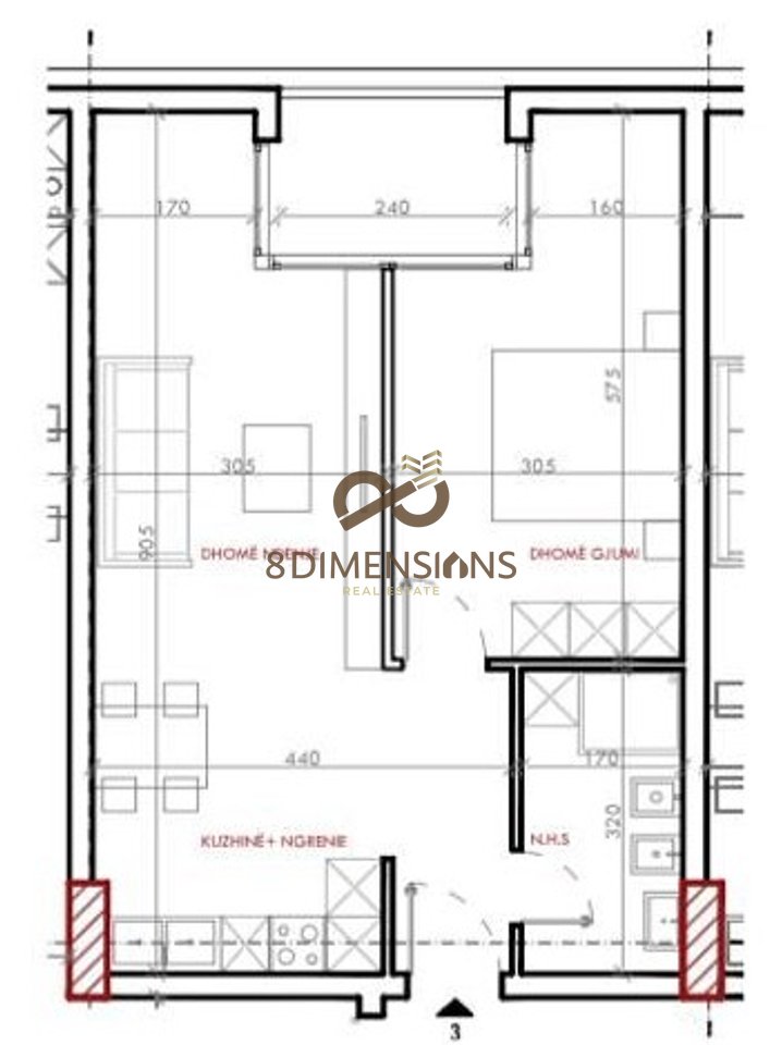 APARTAMENT PER SHITJE ME CMIM TE ARSYESHEM 1+1 afer Vila L 2 D8141A-84