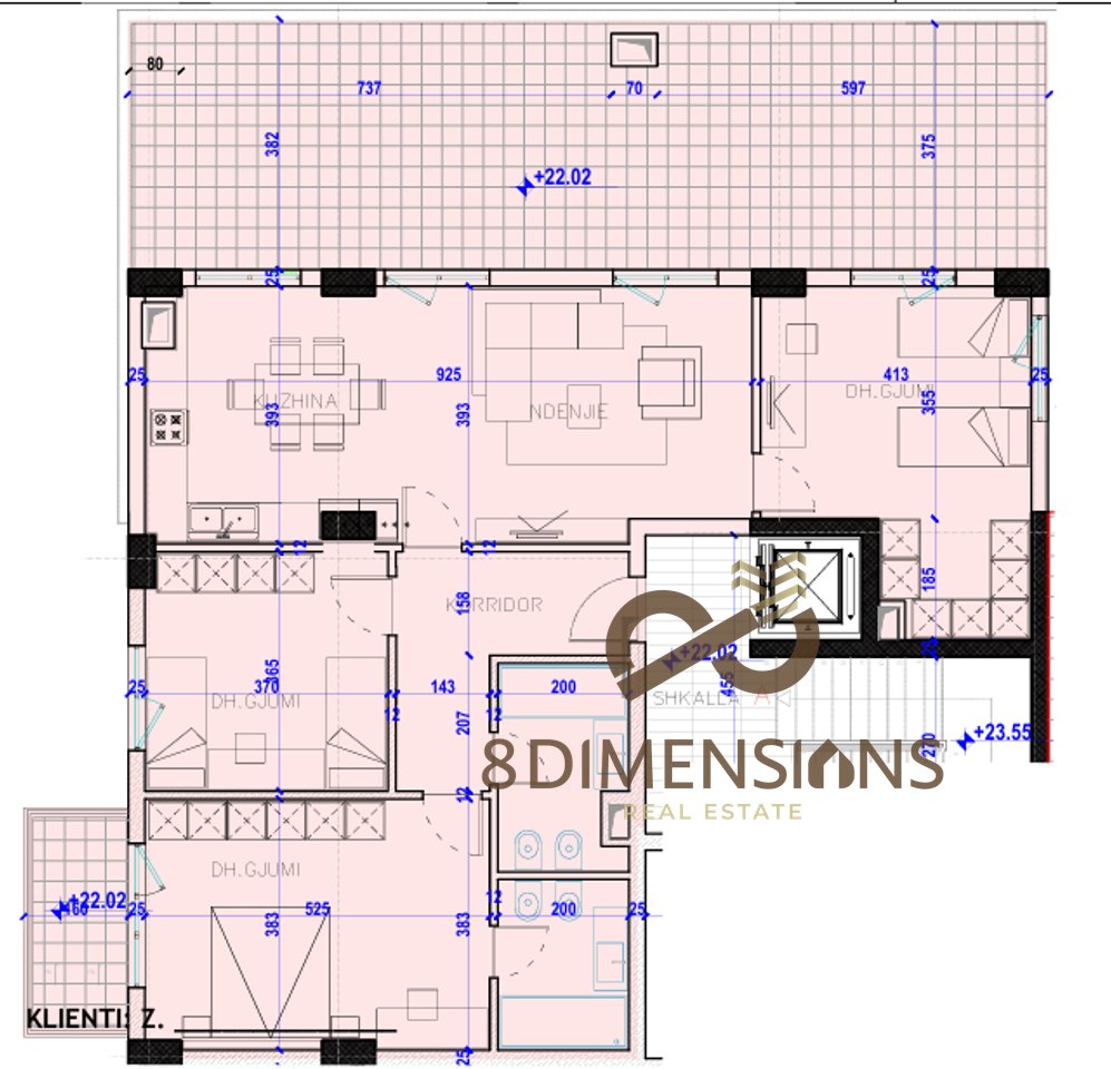 Apartament 3+1 me HIPOTEK ne Kombinat - PER SHITJE (MUNDESI NDARJE - ZHVILLIM INVESTIMI) D8143A-27