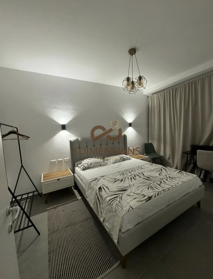 Luxury 1+1 Apartment for rent at Tirana Garden Building (D8241A-280)
