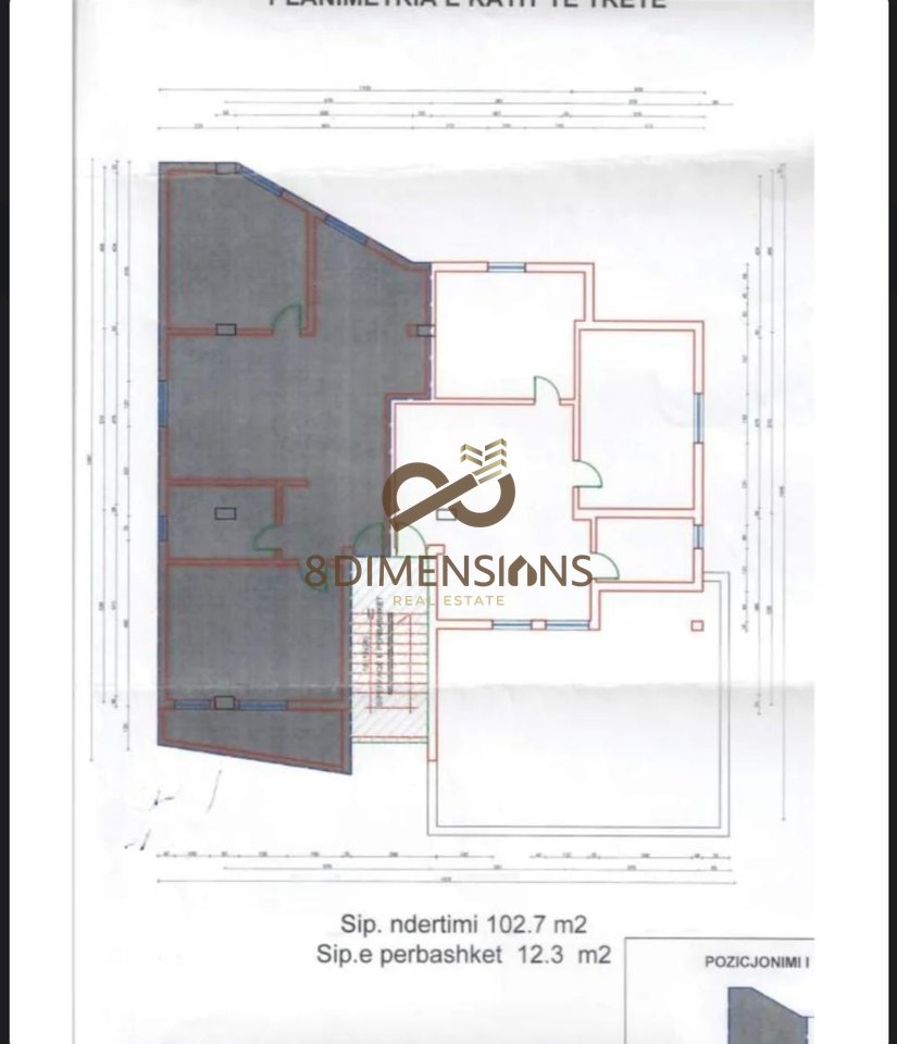 Shitet Apartament 2+1 tek Bulevardi I Ri ne Tirane (ID D8142A-157 )