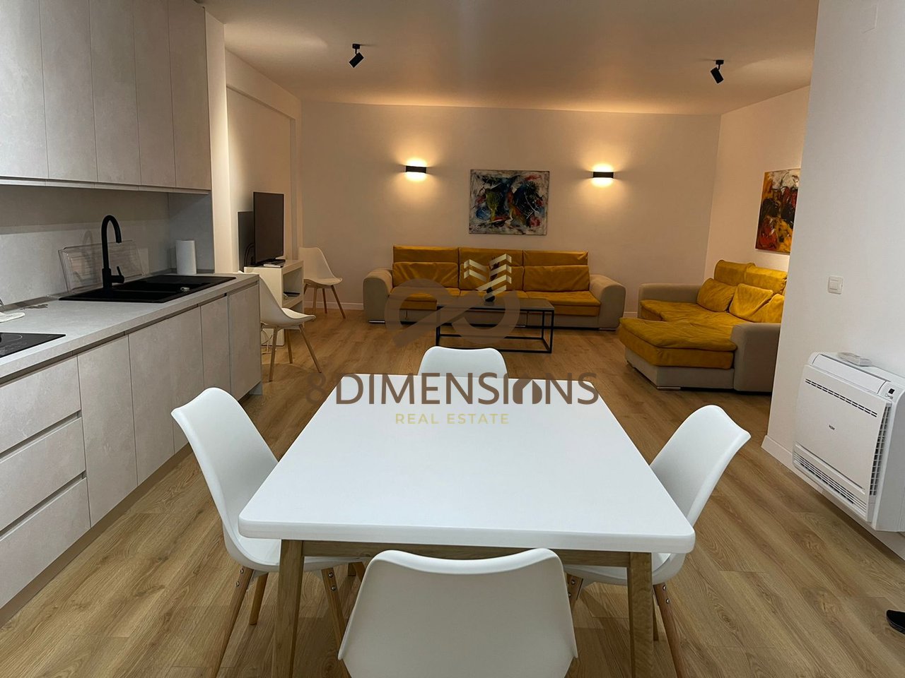 For rent 2+1 apartment on the 2nd floor of a new building with elevator near the Mosque in Selite, Tirana (ID D8242A-295)
