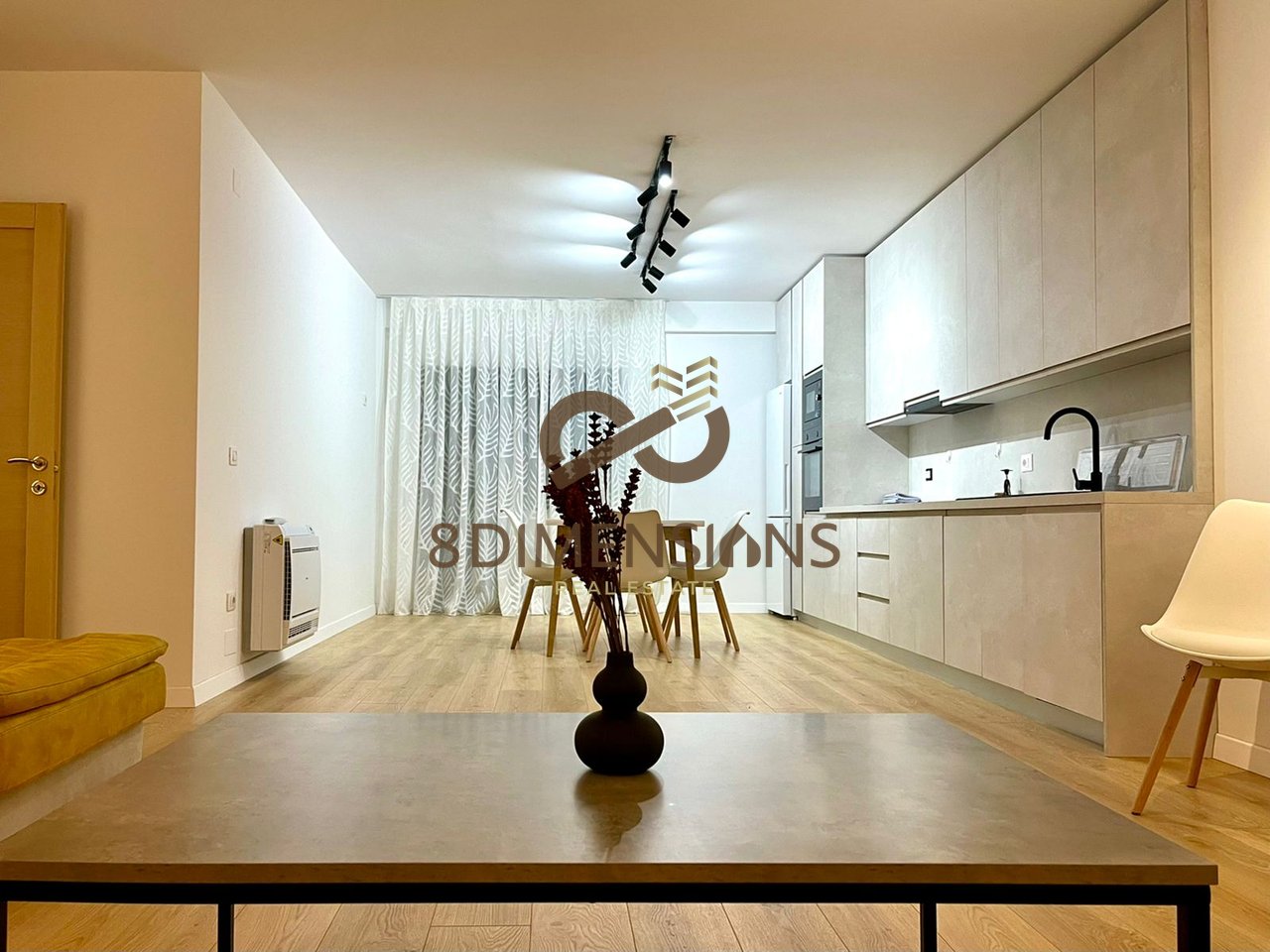 For rent 2+1 apartment on the 2nd floor of a new building with elevator near the Mosque in Selite, Tirana (ID D8242A-295)
