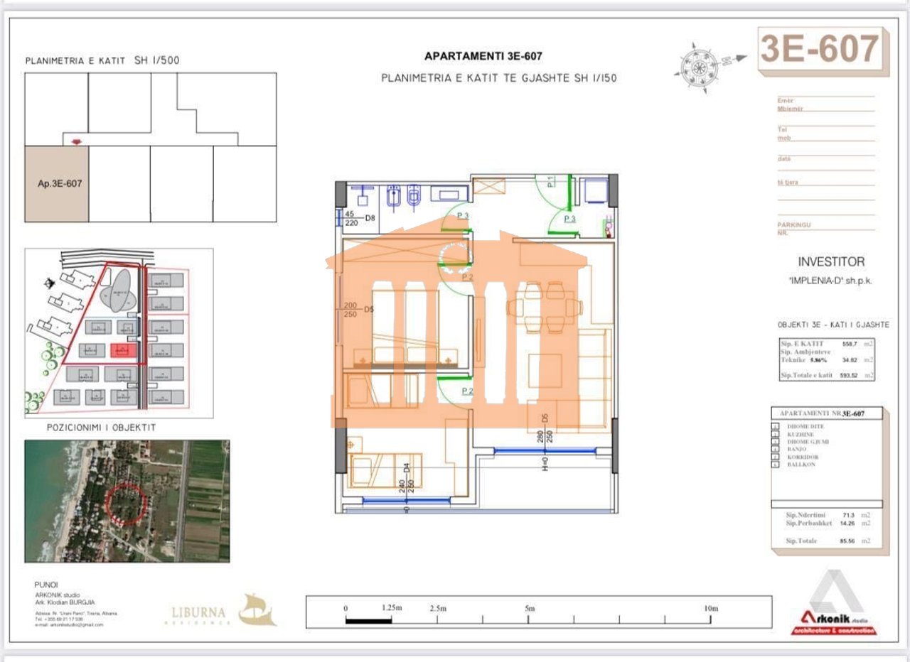 1+1 APARTMENT IN "LIBURNA" RESIDENCE IN GOLEM, FOR SALE!