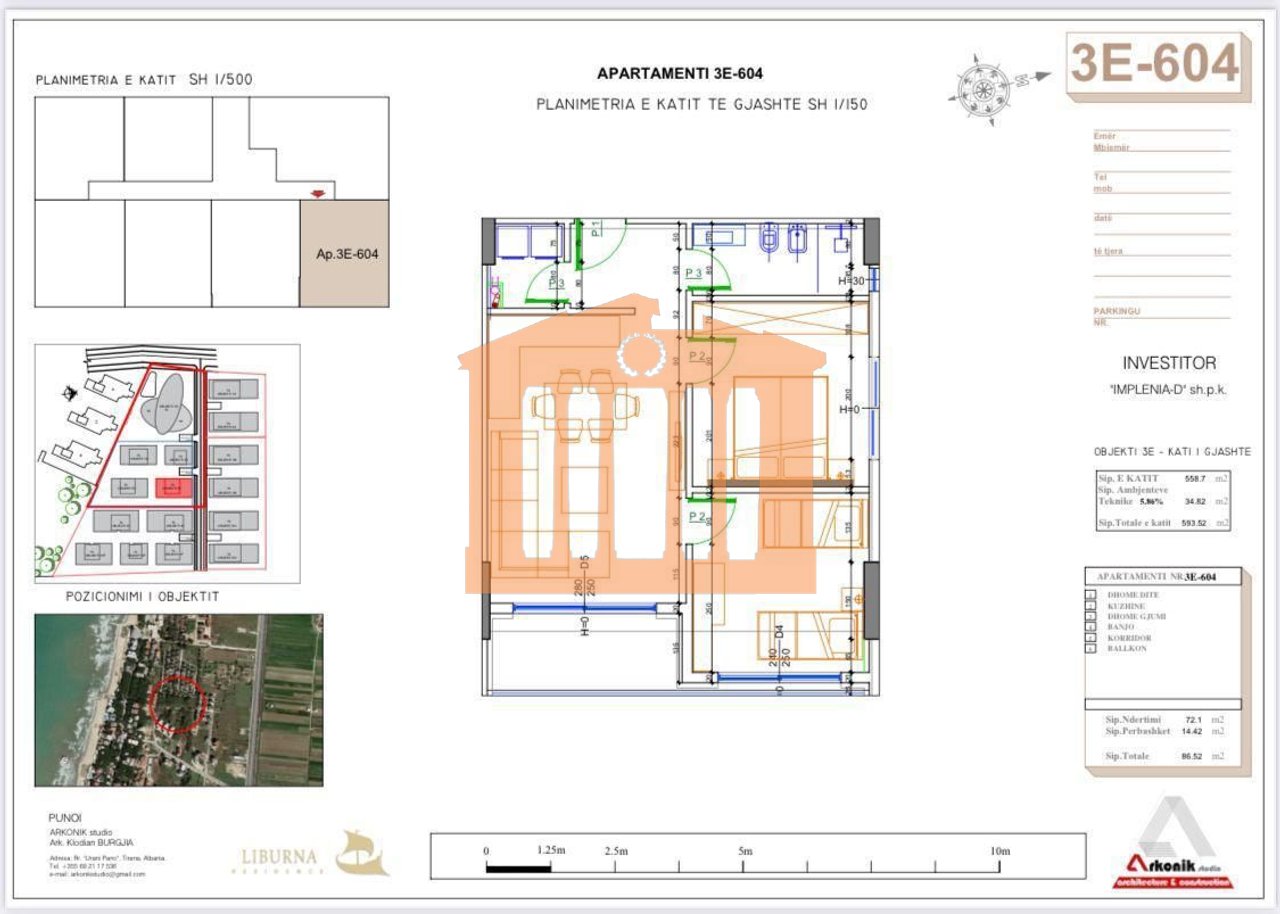 1+1 APARTMENT FOR SALE IN "LIBURNA RESIDENCE" IN GOLEM!
