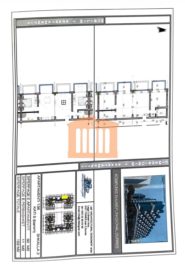 APPARTAMENTO 2+1+2+ GARAGE A DURAZZO, IN VENDITA!