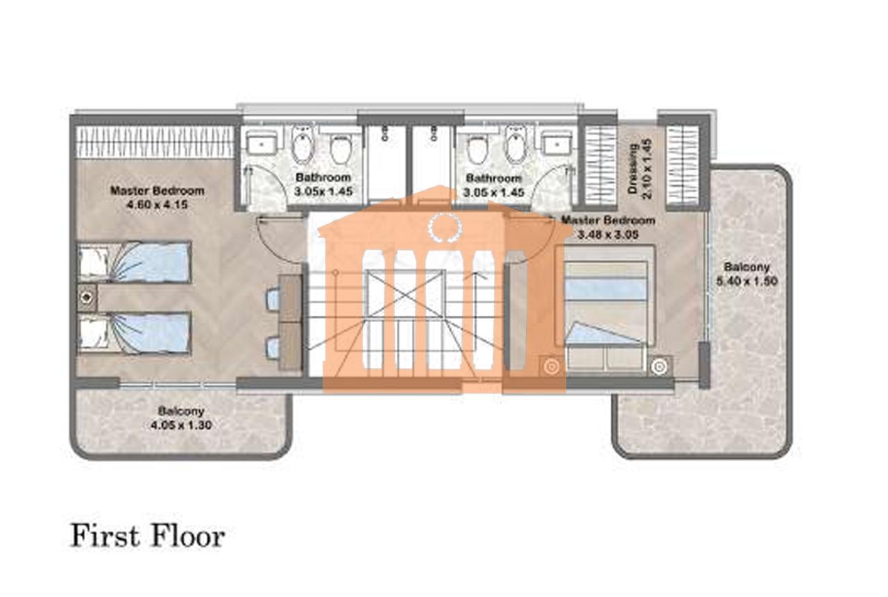 VILE E BASHKANGJITUR TRIPLEX NE REZIDENCEN "LA DIMORA" NE GJIRIN E LALZIT , PER SHITJE !