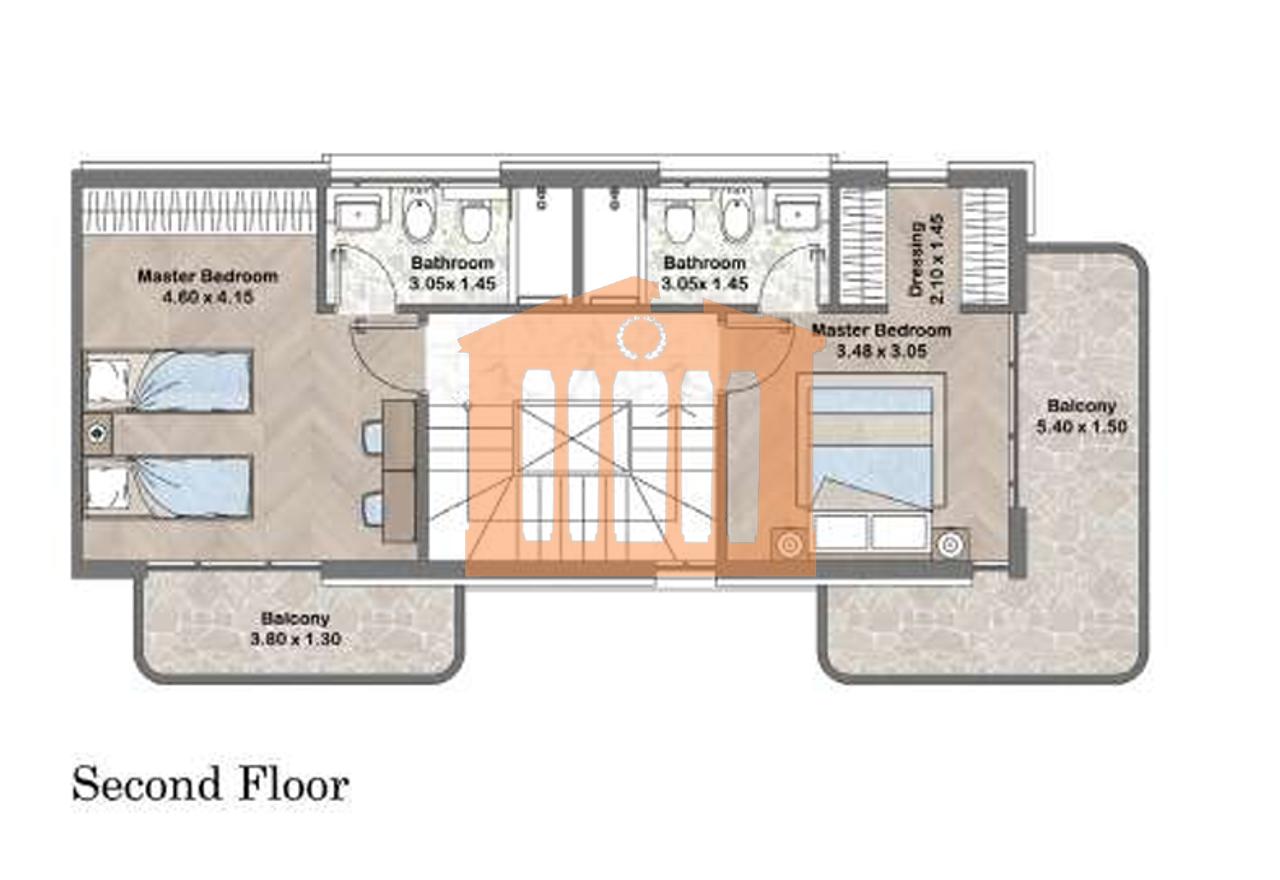 VILE E BASHKANGJITUR TRIPLEX NE REZIDENCEN "LA DIMORA" NE GJIRIN E LALZIT , PER SHITJE !