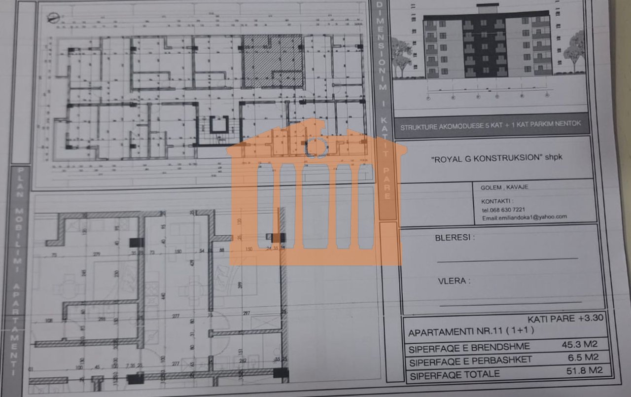 1+1 APARTMENT IN MALIN E ROBIT, FOR SALE!