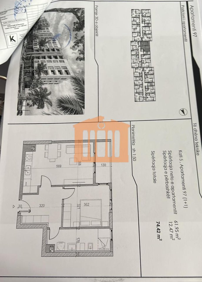 APARTMENT 1+1+ PARKING SPACE IN ROBI MOUNTAIN, FOR SALE!