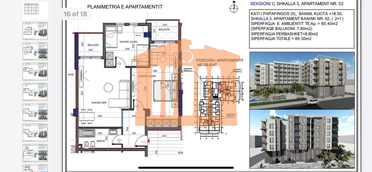 APARTAMENT 2+1  NE GOLEM , PER SHITJE!