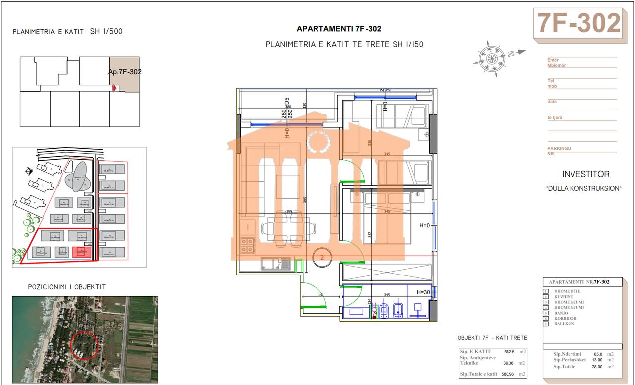 APPARTAMENTO 2+1 IN RESIDENCE "LIBURNA" A GOLEM, IN VENDITA!