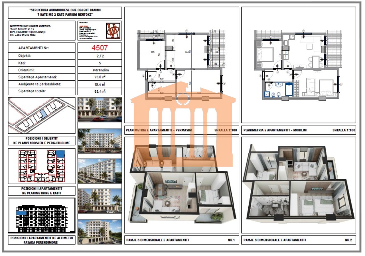 APARTAMENT 2+1 NE QERRET PER SHITJE!