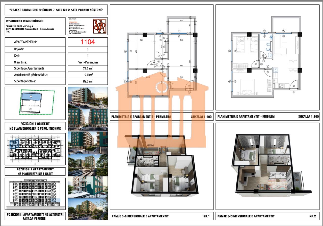 APARTMENT 2+1 IN RESIDENCE "VALE VERDE", IN GOLEM FOR SALE!
