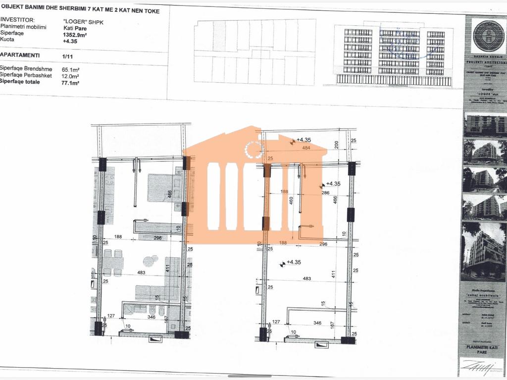 Apartment for sale in Prane Rrethit Golemit